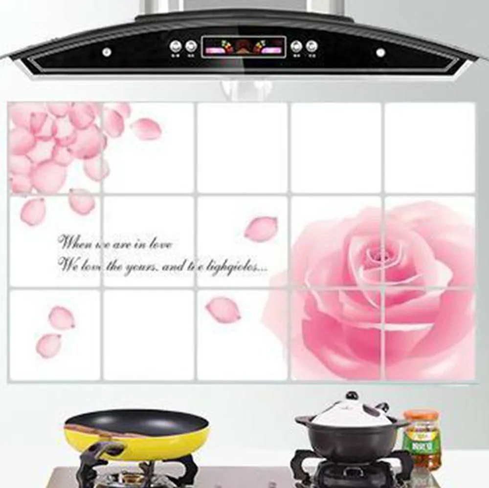 Водостойкие и маслостойкие кухонные наклейки на обои домашний декор настенная