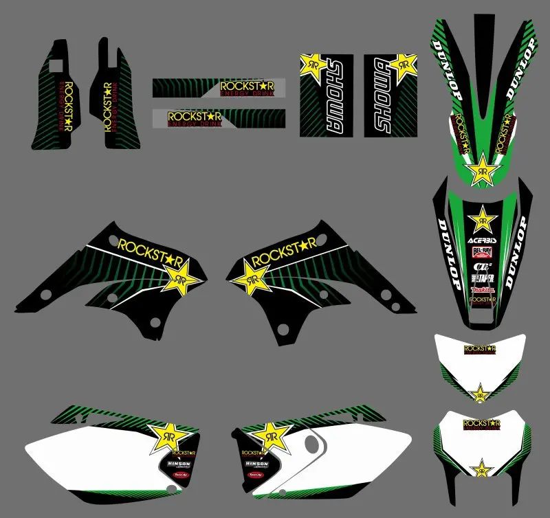 Графика и фоны наклейки Наборы для Kawasaki KLX450 2008 2009 2010 2011 2012 KLX 450