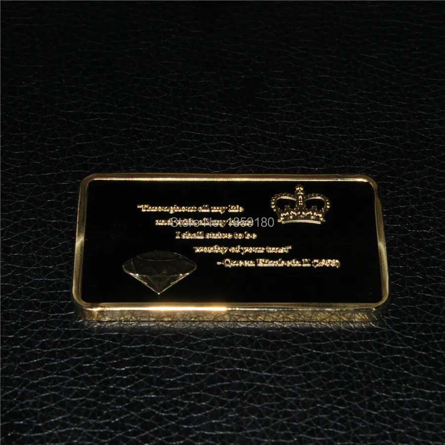 Пробный заказ 19531 унции Великобритания королева Елизабет II бриллиантовый