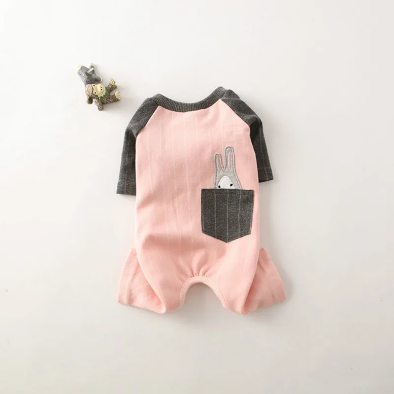 Pet Dogs Clothes Leisure Soft Warm Jumpsuit Autumn/Winter Newest Four Legs Dog With Stretch Plus For Coats | Дом и сад