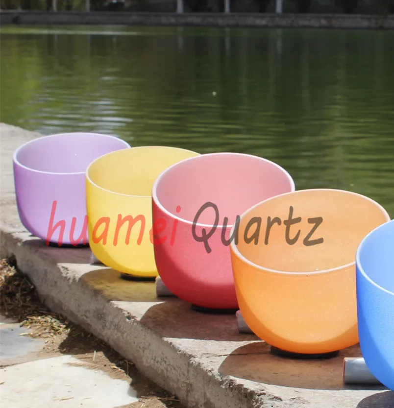 Чакра матовая кварцевая Поющая 8-14 дюймов 7 шт. | Спорт и развлечения