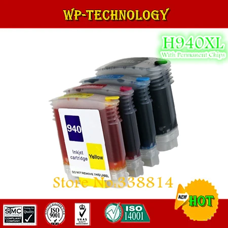 

[Полный] картридж для HP 940 XL hp-940 xl, подходит для HP 8000, HP 8500, с полными чернилами, постоянный чип