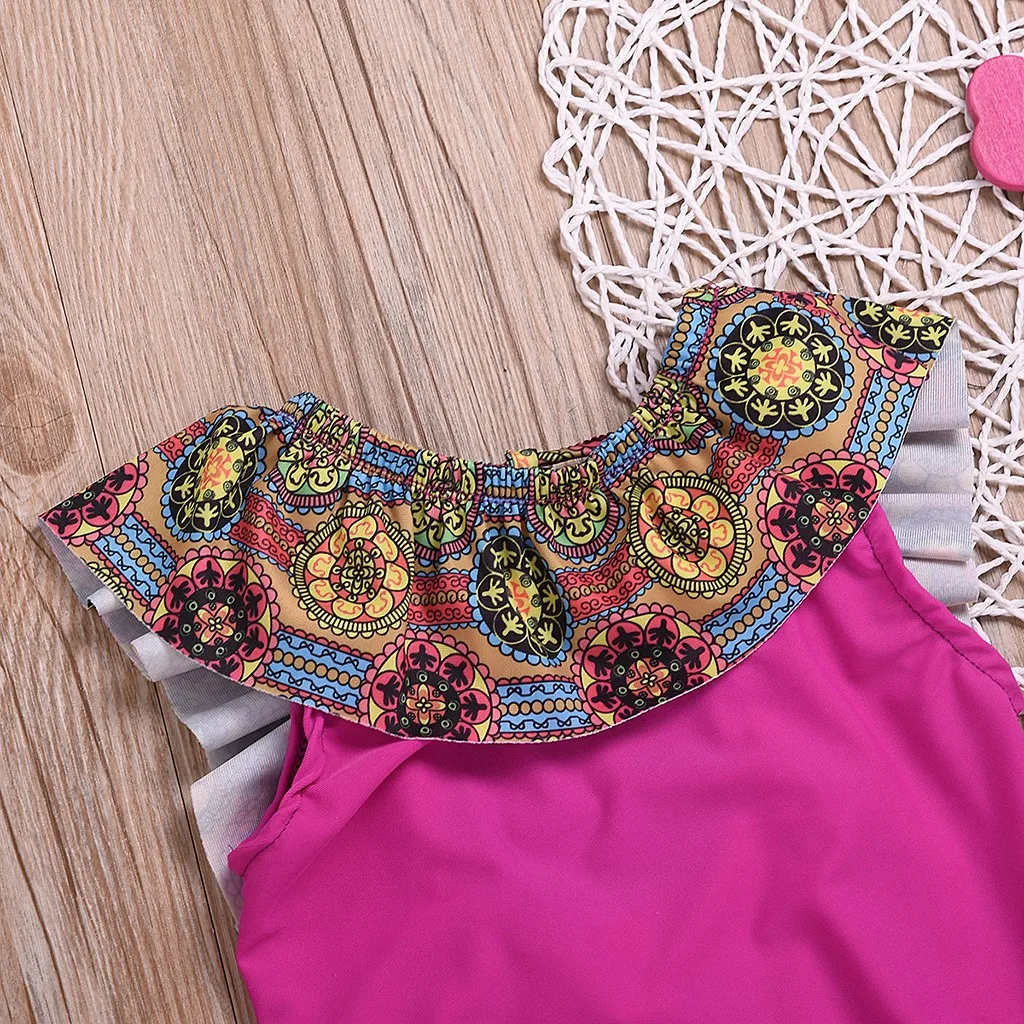 Женский купальник бикини без рукавов в богемном стиле пляжный слитный пляжная