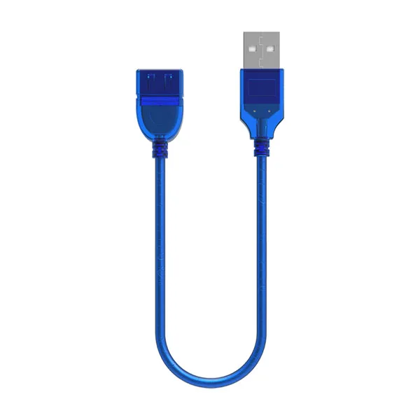 USB 2,0 кабель USB2.0 УДЛИНИТЕЛЬ для мужчин и женщин кабель для передачи данных USB для ПК клавиатура принтер камера мышь игровой контроллер - Цвет: 30cm