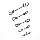 Rompin 50 шт.пакет суперпрочный зажим для быстрого подключения рыболовные Вертлюги Из Нержавеющей Стали хорошие защелки Поворотная роликовая защелка