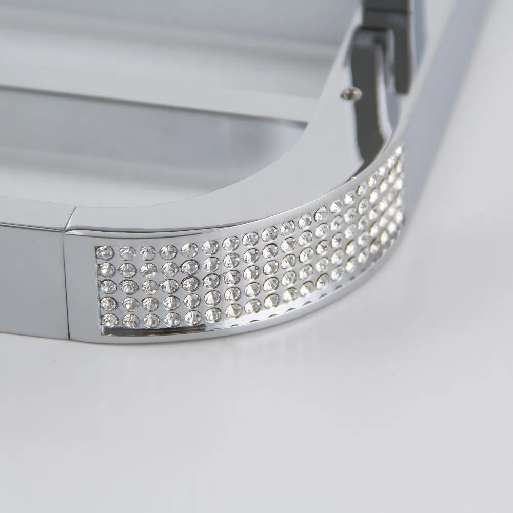 AODEYI Двухуровневая вешалка для полотенец с чешским хрусталем полка банных