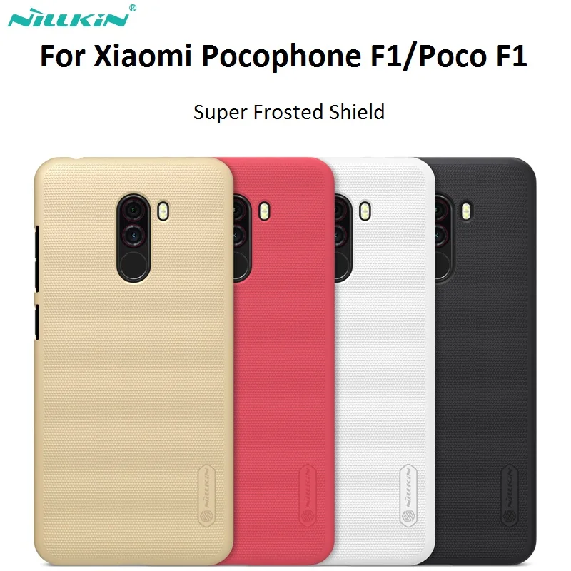 Для Xiaomi Pocophone F1 Nillkin оригинальная матовая жесткая задняя крышка из ПК чехол для POCO F1 глобальная индийская версия 6,18 дюймов pocophone f1
