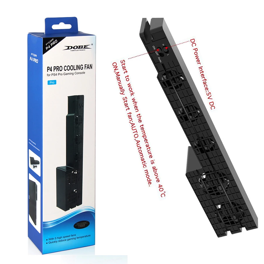 Консоль PS4 Pro кулер USB вентилятор охлаждения Супер Турбо контроль температуры с usb