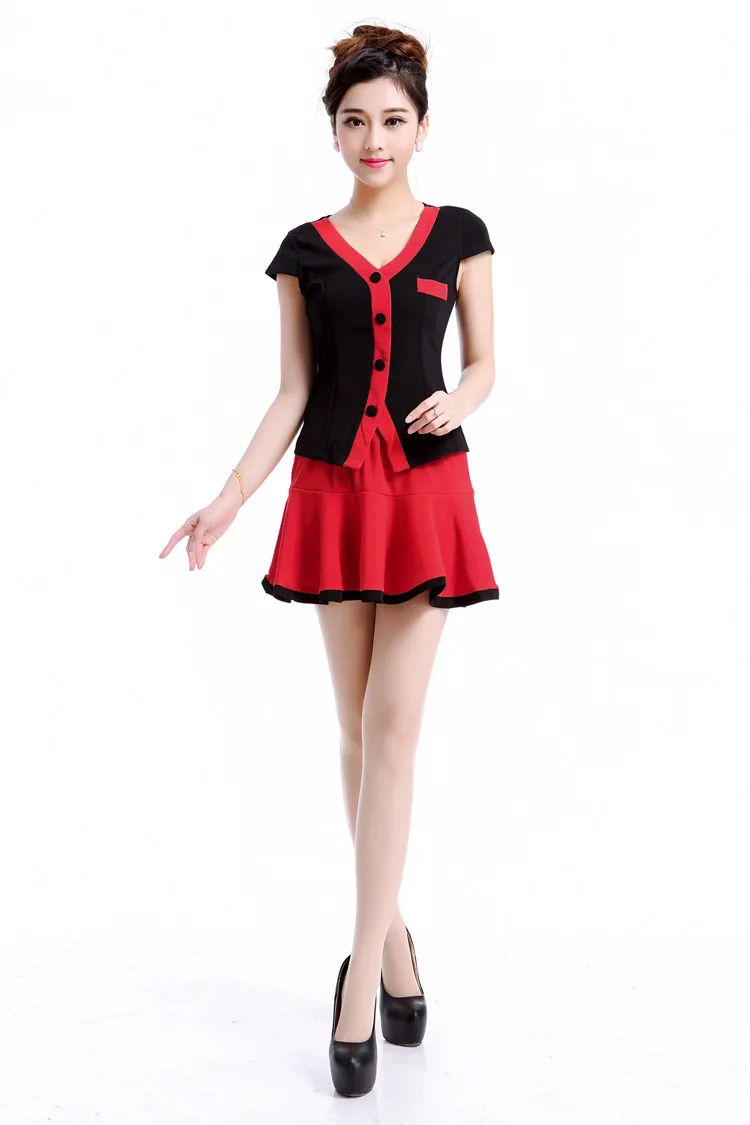 Бесплатная доставка комплект из 2 предметов 2016new униформы для стюардесс