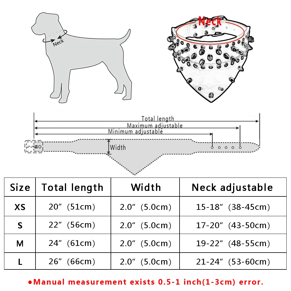 Кожаный ошейник для собак бандана нагрудники-шарфы с шипами собачий кожаный