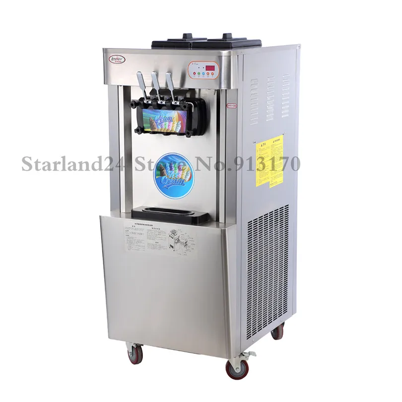 Коммерческих Пломбир мягкого мороженого машины 3 вкусов ce создатель высокого