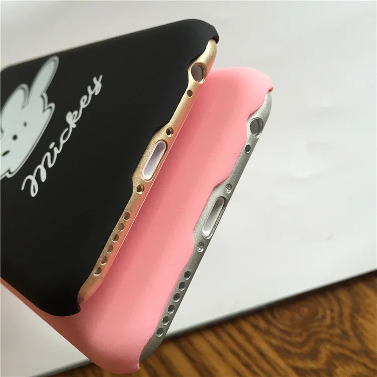 Любители Микки и Минни Маус Мышь поцелуй Жесткий Корпус телефона для iPhone 7 8 плюс 6