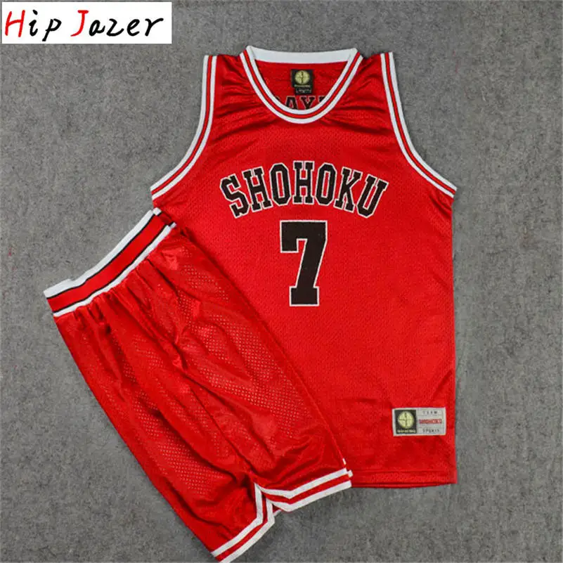 9 Slam dank Косплей Shohoku 7# Ryouta Miyagi 11# Rukawa Kaede баскетбольный трикотаж футболка спортивная одежда форма баскетбольной команды - Цвет: 9