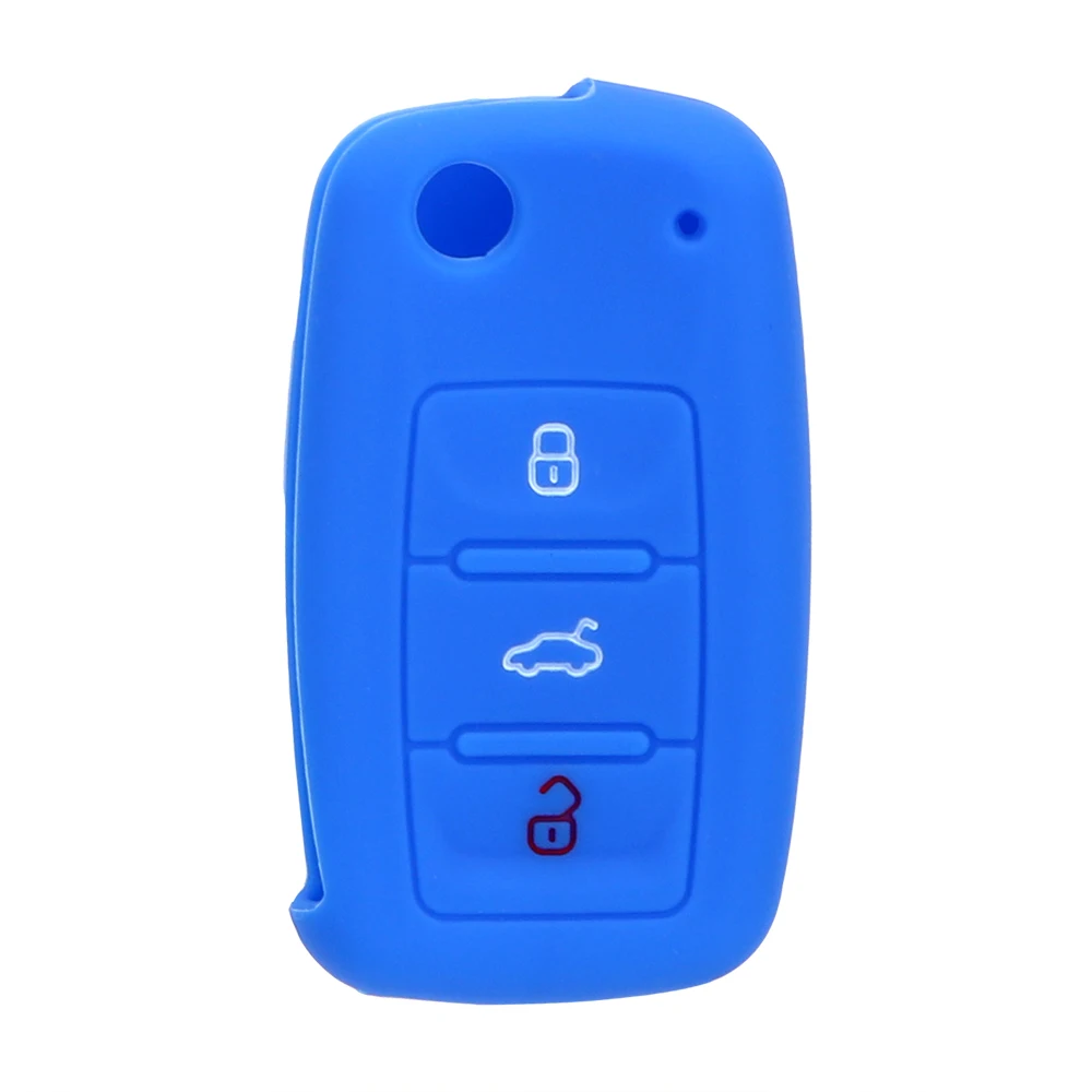 Чехол LEEPEE для автомобильного ключа Сменный с 3 кнопками ключей Volkswagen VW Jetta Golf Passat