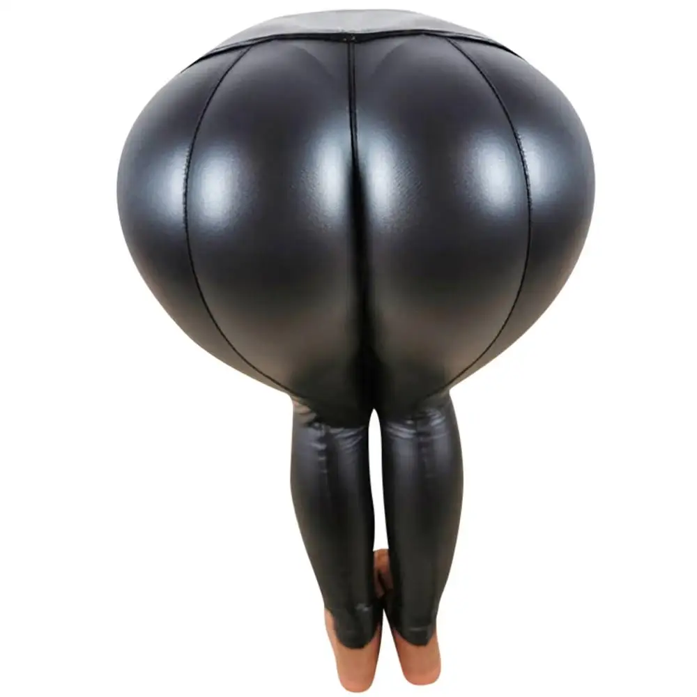 Женские сексуальные черные леггинсы из искусственной кожи на осень и зиму 2019 с