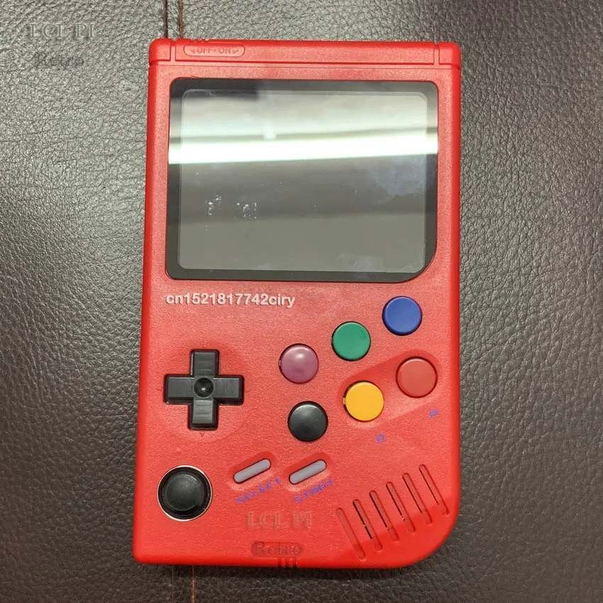 red LCL-Pi Ретро Raspberry Pi для портативной игровой консоли gameboy с супер ips/ударный джойстик/мальчик pi 3B/B+ 64 г классический цвет - Цвет: red