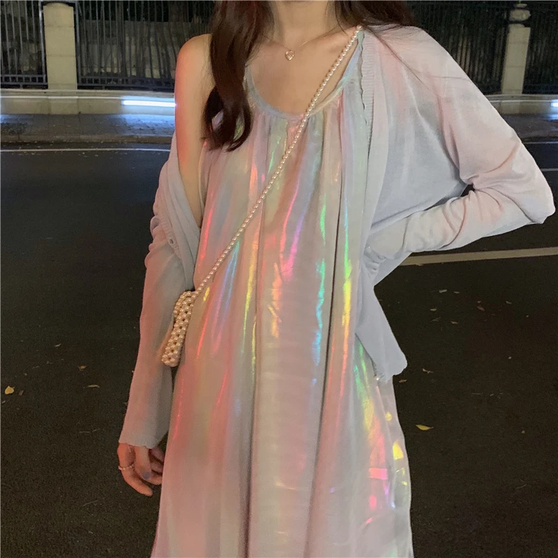 Модный бренд корейский стиль omen милое свободное летнее платье с круглым вырезом