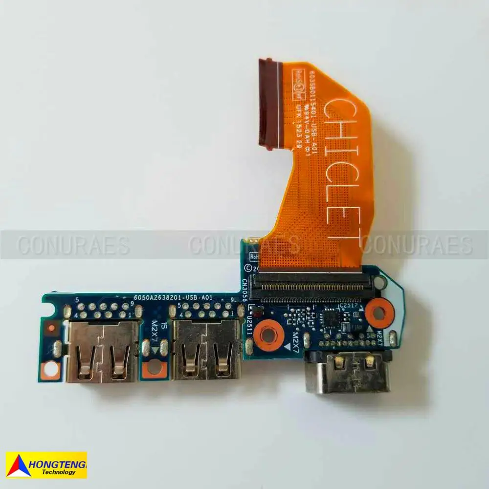 

For HP 740 840-G1 ZBOOK 14 VGA USB Port Board W/ Cable 6050A2559201 Test OK free shipping