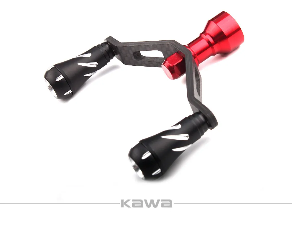 Ручка рыболовной катушки с ручками из алюминиевого сплава для Shimano Daiwa материал углеродное волокно рыболовные снасти DIY аксессуары