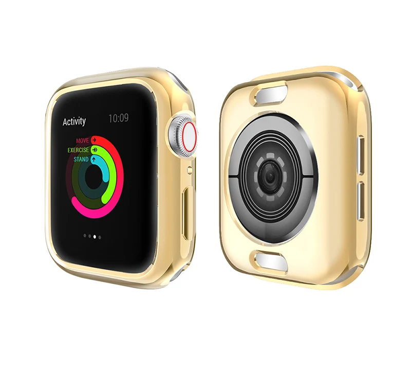 MDNEN чехол для Apple Watch, чехол для IWatch, серия 4, 3, 2, 1, размер 38 мм/40 мм/42 мм/44 мм, ТПУ чехол, HD прозрачный Ultrafino