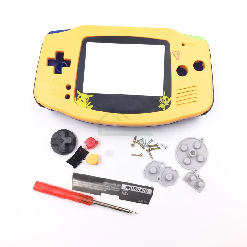 Ограниченная серия корпуса чехол для замены кожи для Gameboy Advance для игровой консоли GBA с цветными кнопками