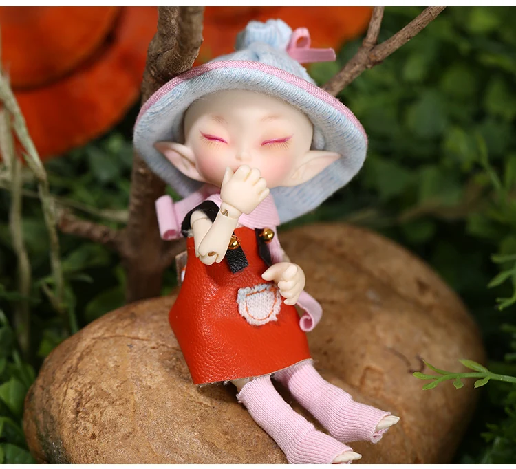 Fairyland FL Realpuki Роро BJD кукла 1/13 розовая улыбка эльфы Игрушки для девочек крошечные полимерные шарнирные куклы