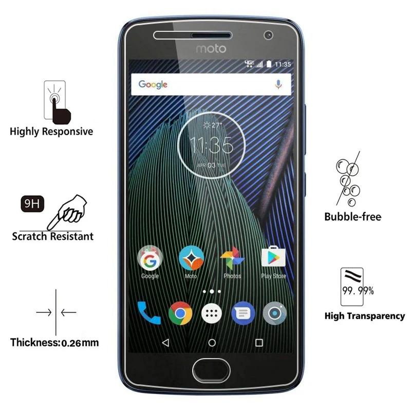 Protective glass on for motorola moto e4 plus screen protector g5 g5s plus cam e 4 g 5 4e 5g temepred glas e4plus tremp 9H film