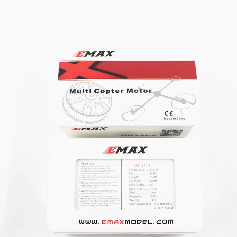 EMAX MT4114 340KV KV340 плюс поток бесщеточный мотор для FPV Multicopter Quadcopter часть