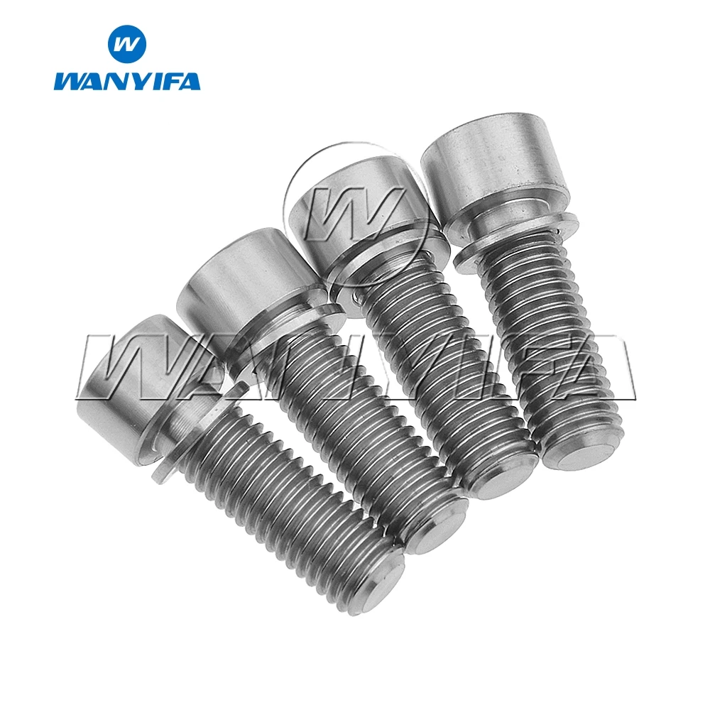 Титановый &quotWanyifa&quot Болт M7x20mm с шайбами для велосипеда велосипедный вынос руля к