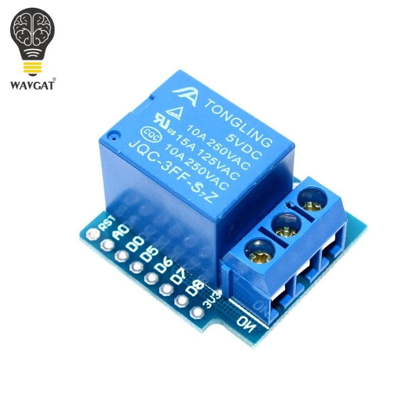 Релейный модуль для D1 MINI 5V высокоуровневый триггер Один 1 канальный релейный