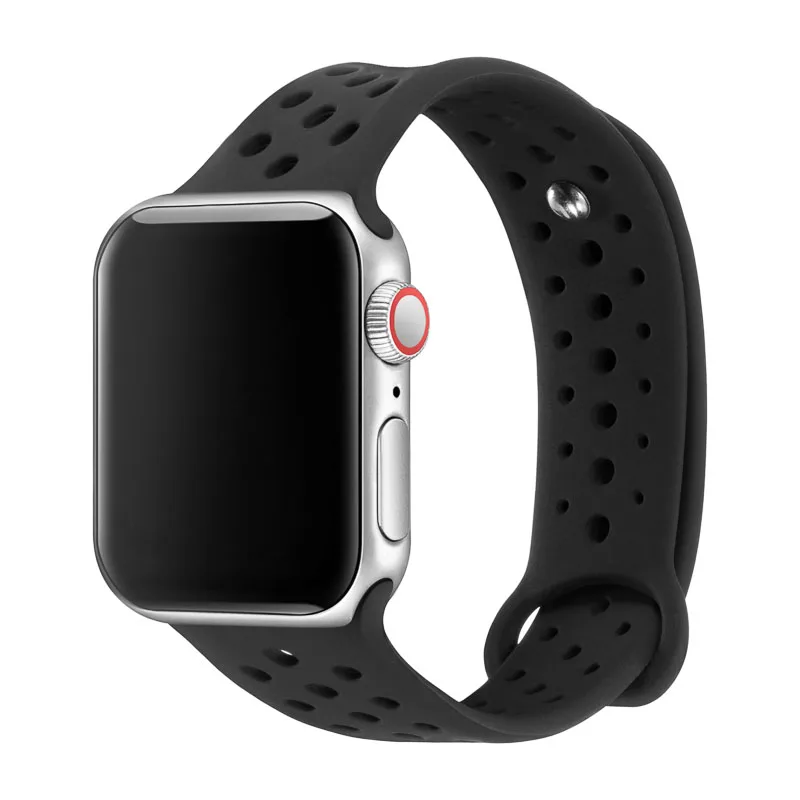 9 Ремешок для наручных часов Apple Watch, ремешок для наручных часов Apple Watch 4/3/2/1 серии замена силиконовые спортивные полосы для наручных часов Iwatch, 81004 - Цвет ремешка: 9