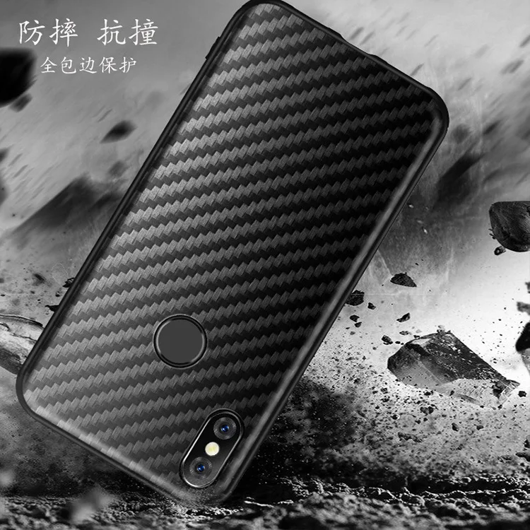 Чехол для Xiaomi Mi 8 9 Se A2 Lite F1 мягкий ТПУ чехол из углеродного волокна задняя крышка