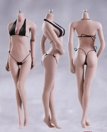 S01A body only 1/6 PH Super Flexible Seamless Body Sexy Female Medium Breast Suntan/Pale Action Figure Doll Toys without Head for KUMIK Head - Цвет: S01A body only