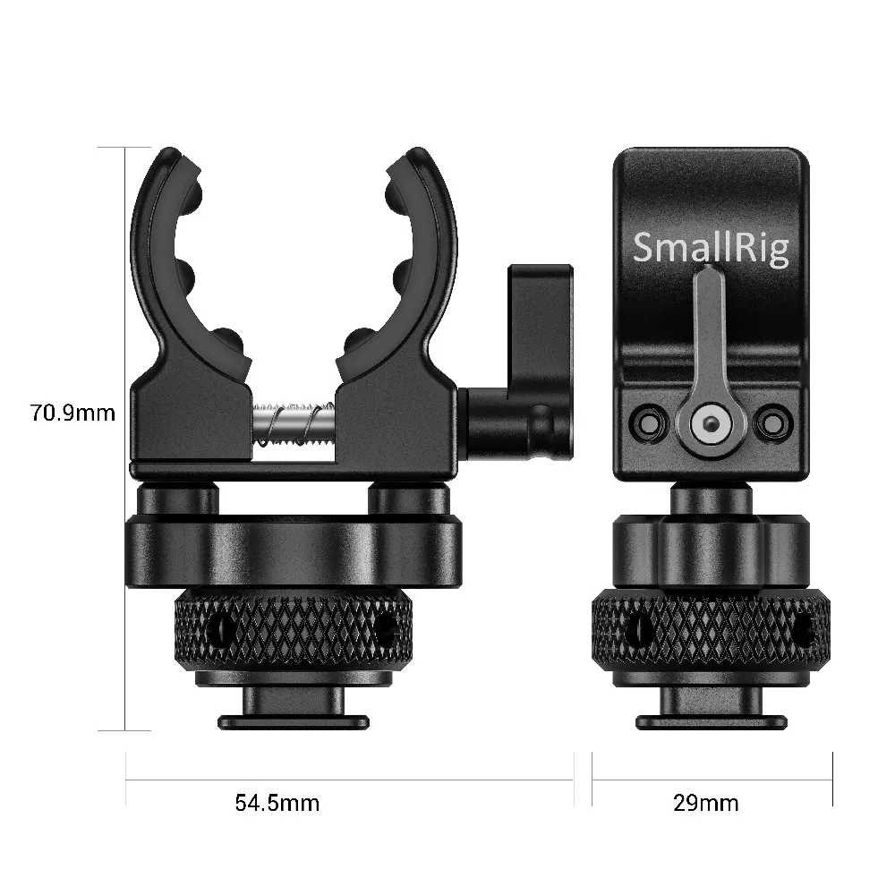 Быстросъемный Держатель для микрофона SmallRig с холодным башмаком мягким силиконом