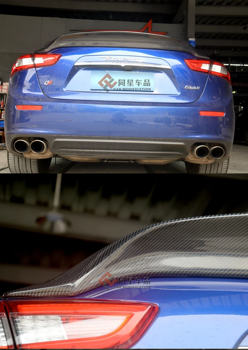 Ghibli спойлер крыло автомобиля задний тюнинг, Гонки Bootlid для Maserati Ghibli 3,0 T S Q4