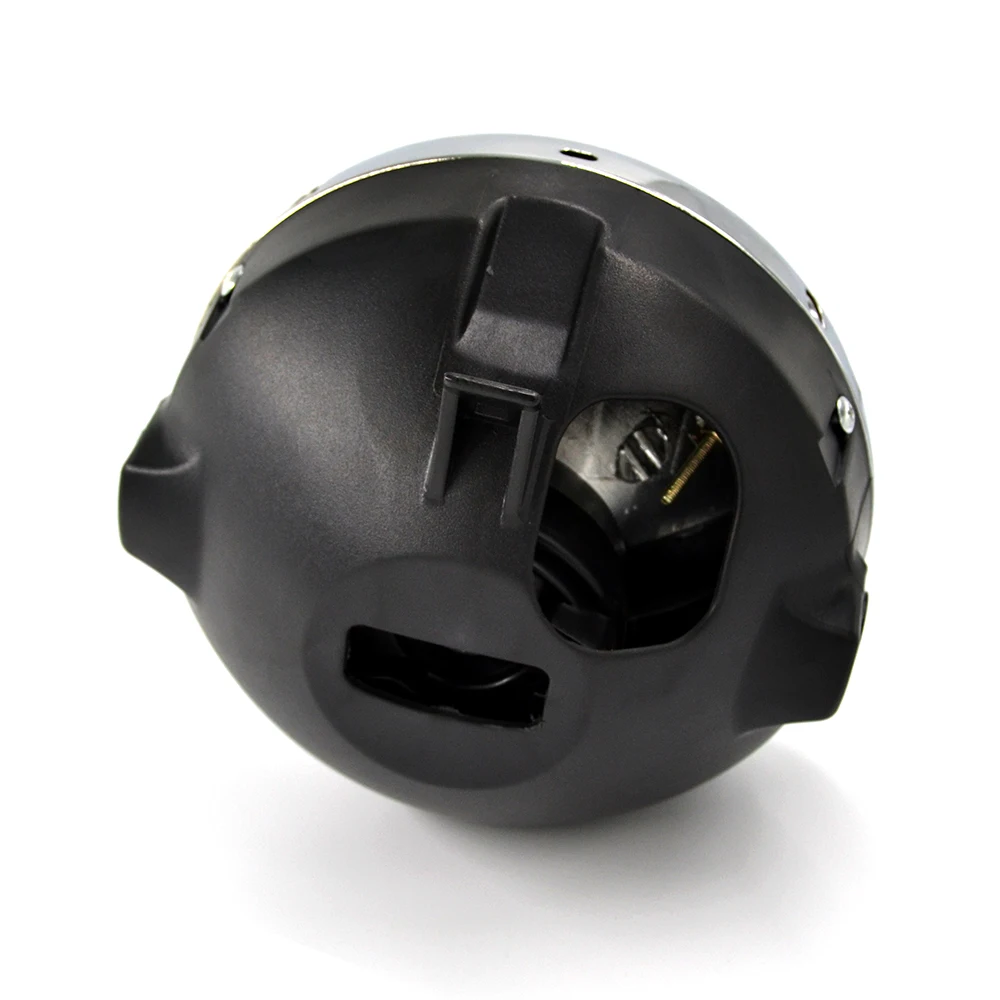 Настраиваемая Передняя мотоциклетная круглая хромированная галогенная фара для