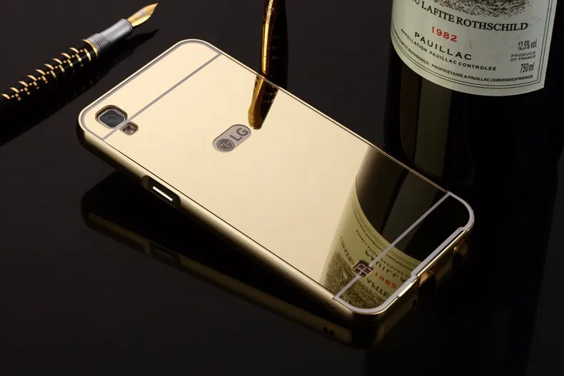 Для LG X power чехол s Чехол Алюминиевый металлический каркас акриловая задняя зеркальная крышка для LG K220ds чехол бампер X power Coque Fundas