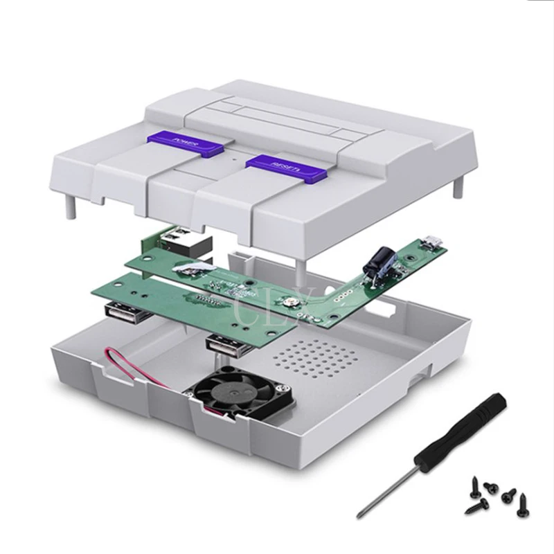 Новое поступление коробка для игр Raspberry pi в стиле ретро корпус Pi 3 Классическая