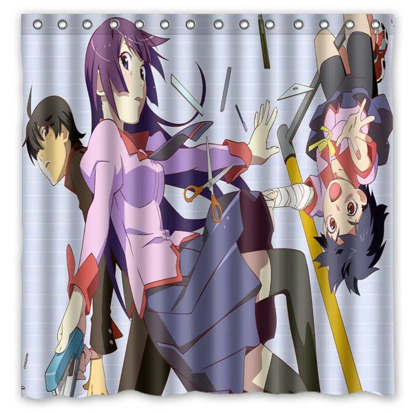 Senjougahara Hitagi занавеска для душа Персонализированная badkamer gordijn Прямая поставка