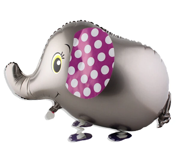 82*46 см милые Мультяшные животные ходьба слон фольга алюминиевый воздушный шар