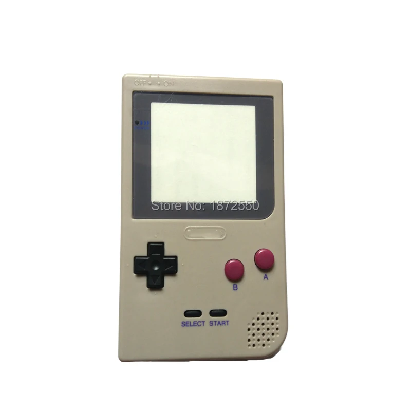 Популярные серые Цвет Замена игровой чехол Пластик основа крышка подходит GameboyGB