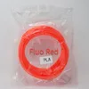 Fluo-Red Aokin 10 метров PLA 1,75 мм нити печатные материалы пластик для 3d принтера Ручка нити заправки 3D печать волоконная нить - Цвет: Fluo-Red