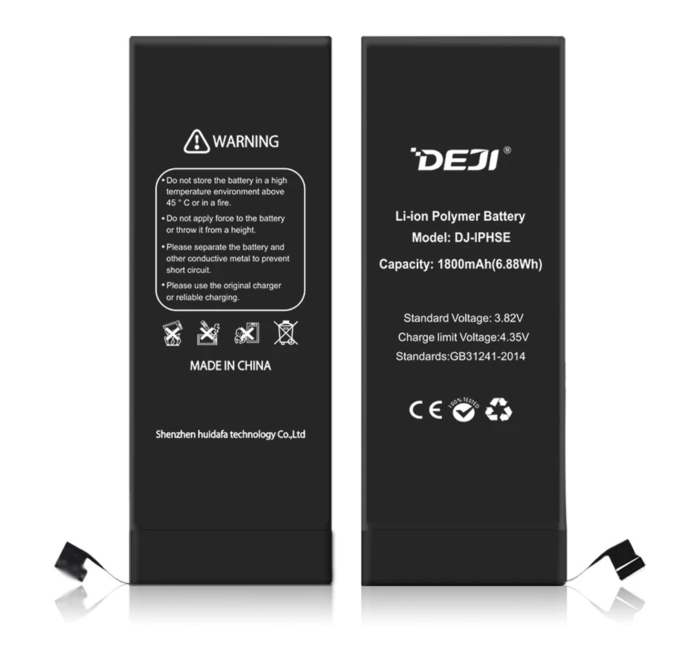 Deji аккумулятор 1800 мАч для iPhone SE Apple iPhone 5SE высокоемкие литий-полимерные аккумуляторы+ инструменты для Apple iPhone SE аккумулятор