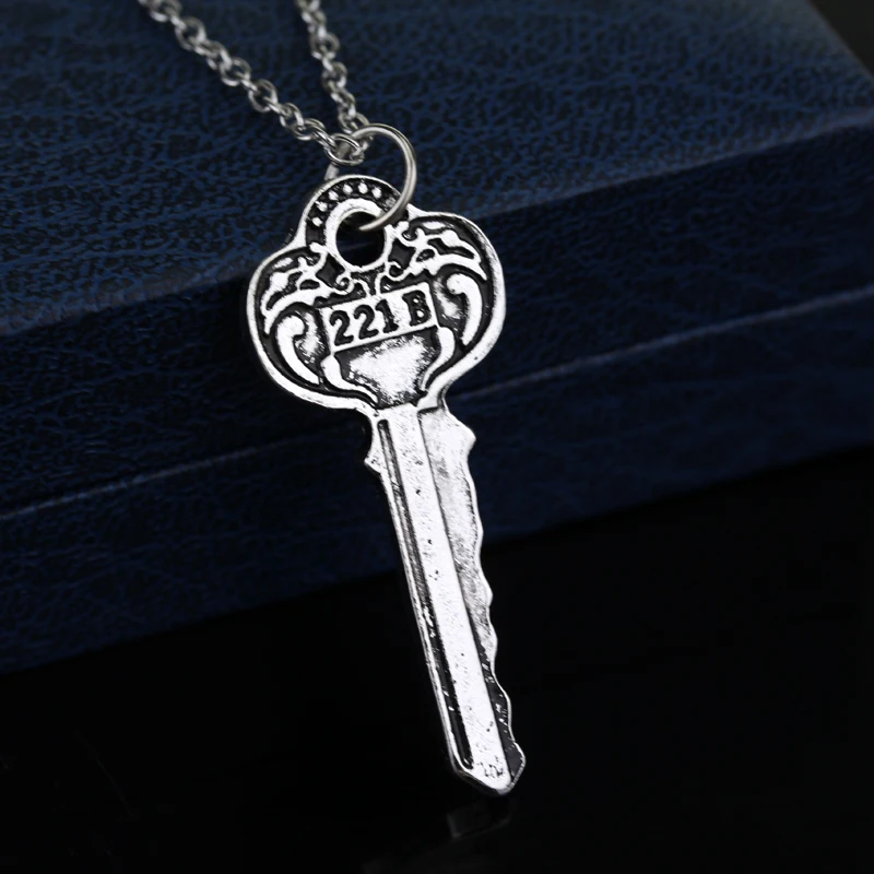 Мода Шерлок's House Key to 221B высококачественные ожерелья бронзер серебро а Шерлок вдохновил брелоки и подвески