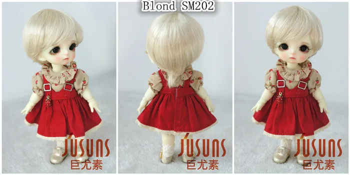 D28053 1/8 модные кукольные парики Размер 5-6 дюймов Enfant короткие BJD парики синтетические мохеровые кукольные аксессуары