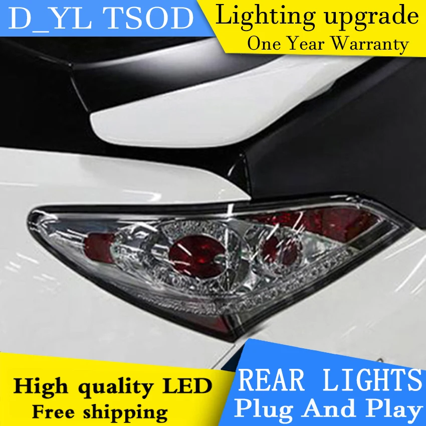 D_YL автомобильный Стайлинг для Hyundai Rohens купе светодиодный задний фонарь s 2009 2012 ДХО