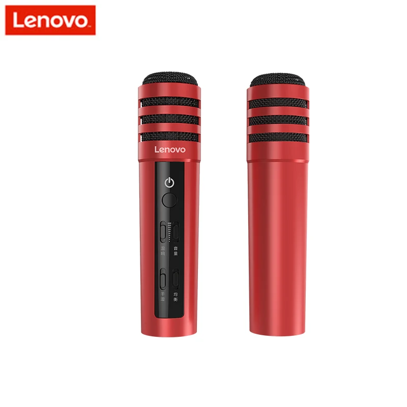 Lenovo оригинальный um10c Портативный проводной микрофон караоке Микрофоны