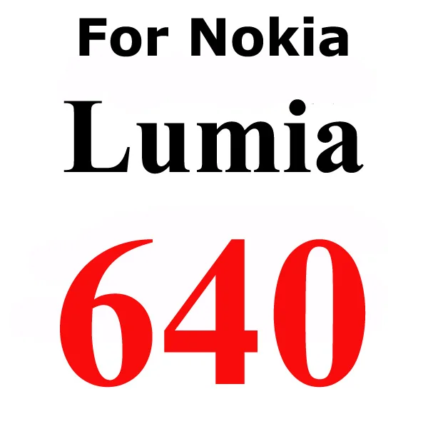For Lumia 640 GerTong закаленное Стекло чехол с подставкой и отделениями для карт для Nokia Lumia 530 532 535 540 550 630 640 XL 650 730 820 830 920 950 1020 1320 1520 крышка защитная пленка - Цвет: For Lumia 640