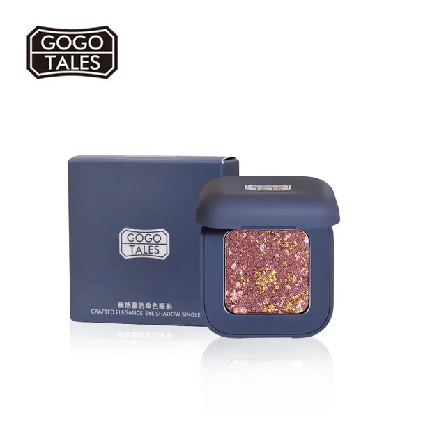 10 видов цветов алмазные блестящие тени для век телесный Одиночная Палетка макияж