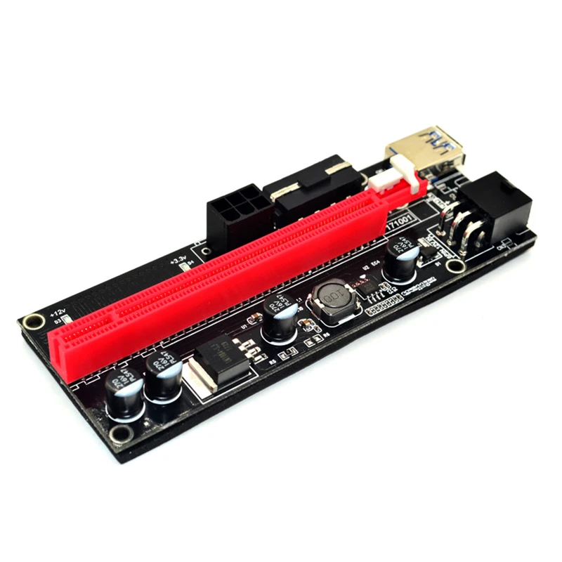 10 шт./лот VER 009s PCI-E Райзер-карта 1x 4x 8x 16x USB 3 0 плата расширения для майнинга 6pin